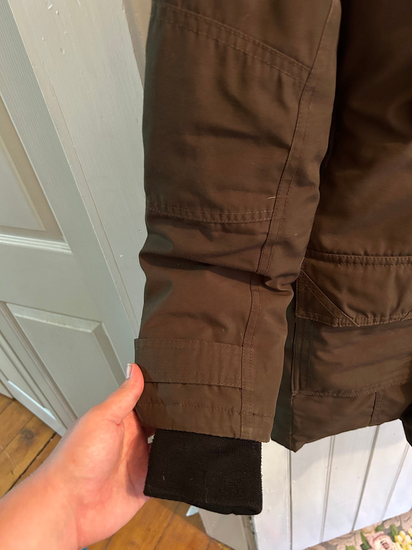 TNA small brown warmest parka winter coat