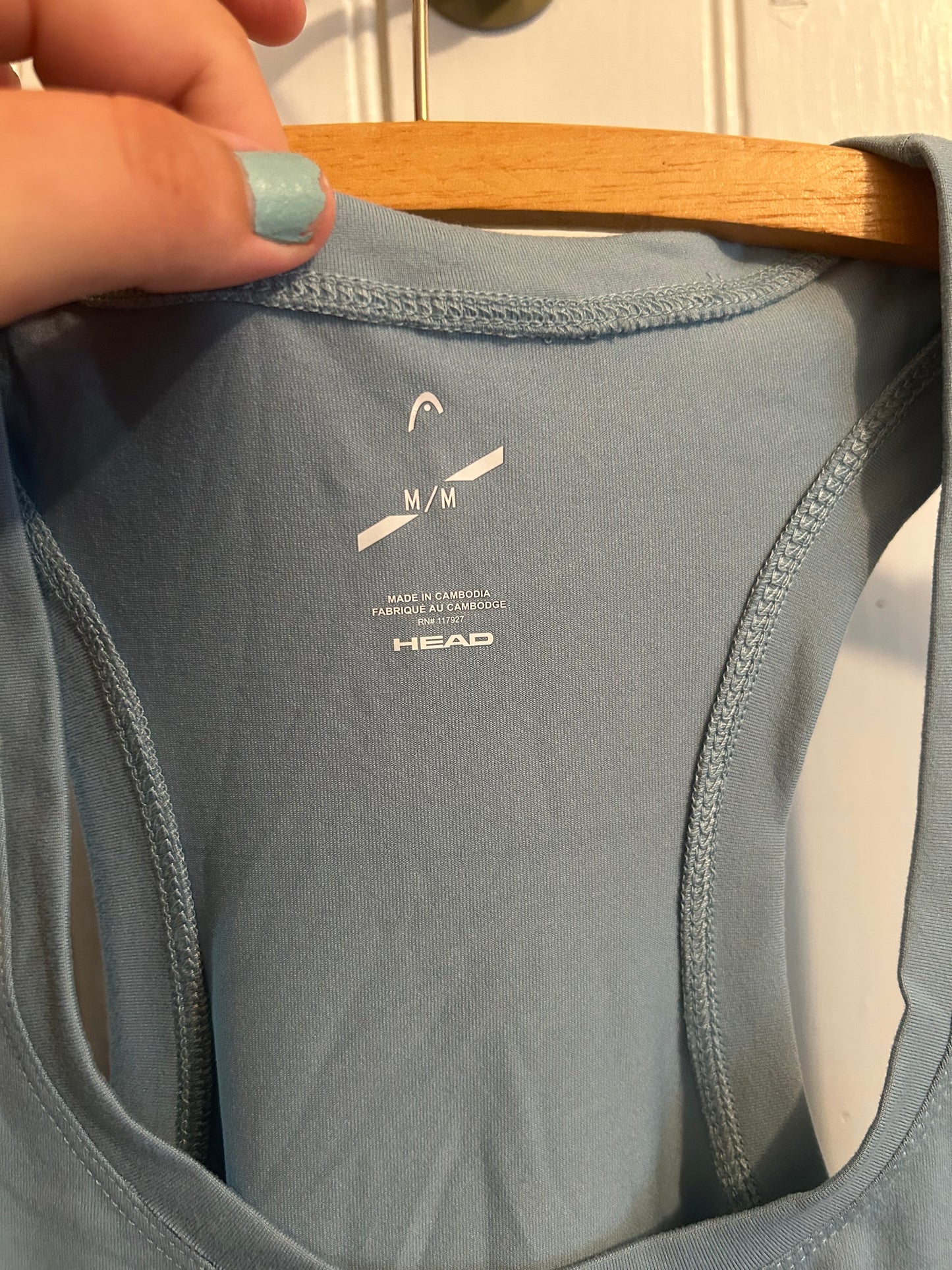 Head medium blue athletic tank top