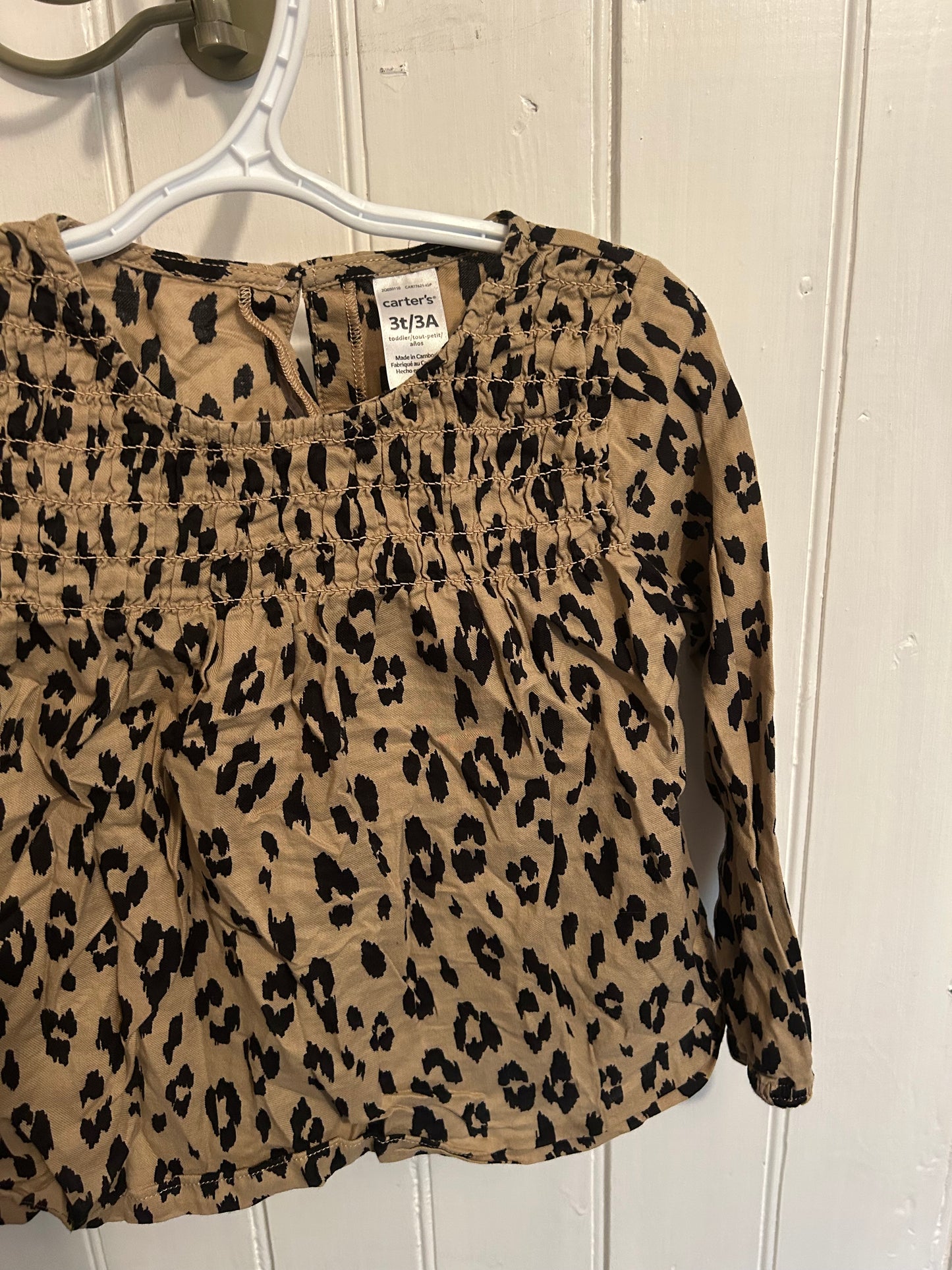 Carters 3t cheetah top