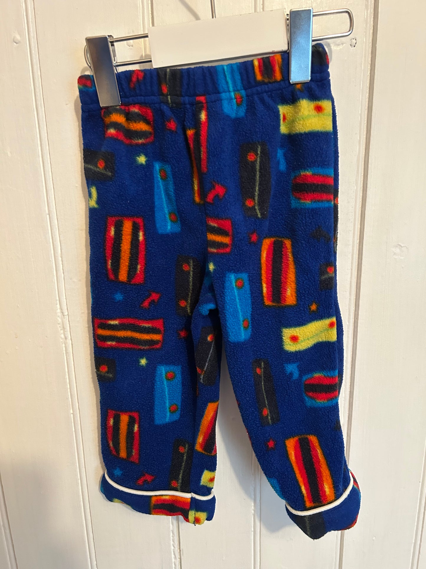 Vintage little tikes 6/12m skateboard fleece pj set