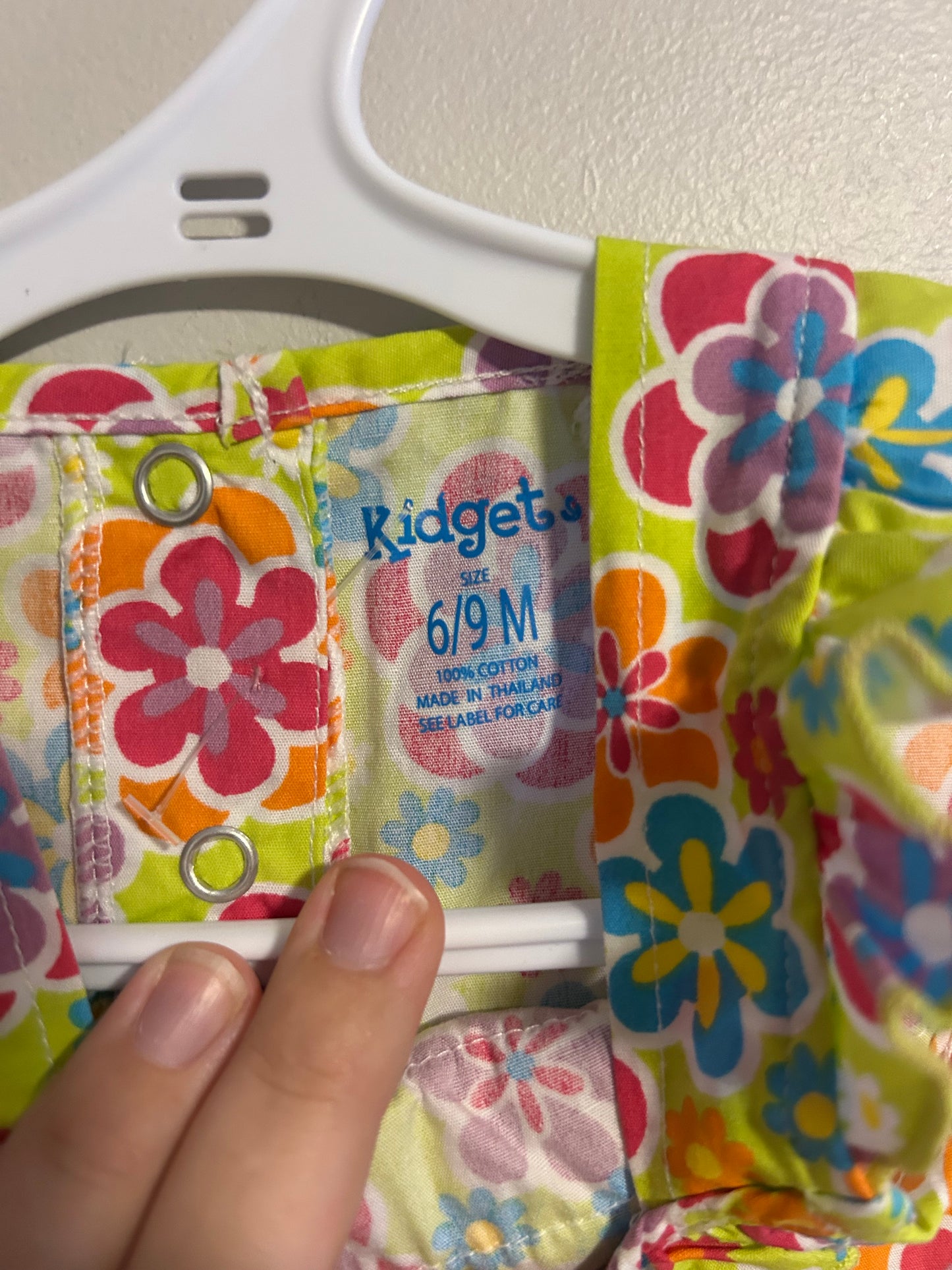 Kidgets 6/9m multicoloured floral romper