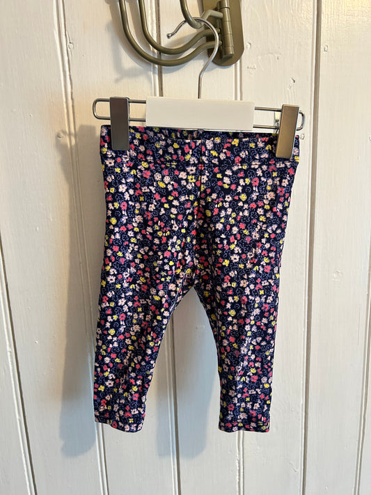 Joe fresh 6/12m floral leggings