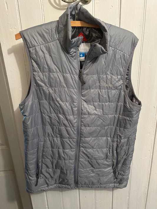 Columbia small grey puffer vest