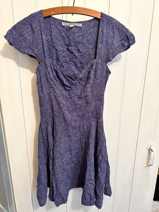 Guess 2 navy polka dot open back mini dress