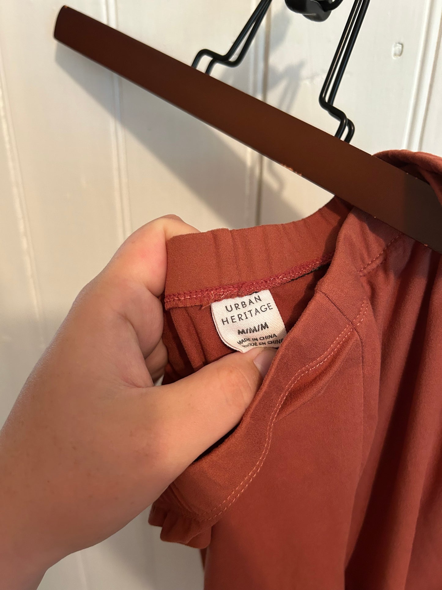 Urban heritage medium rust biker shorts