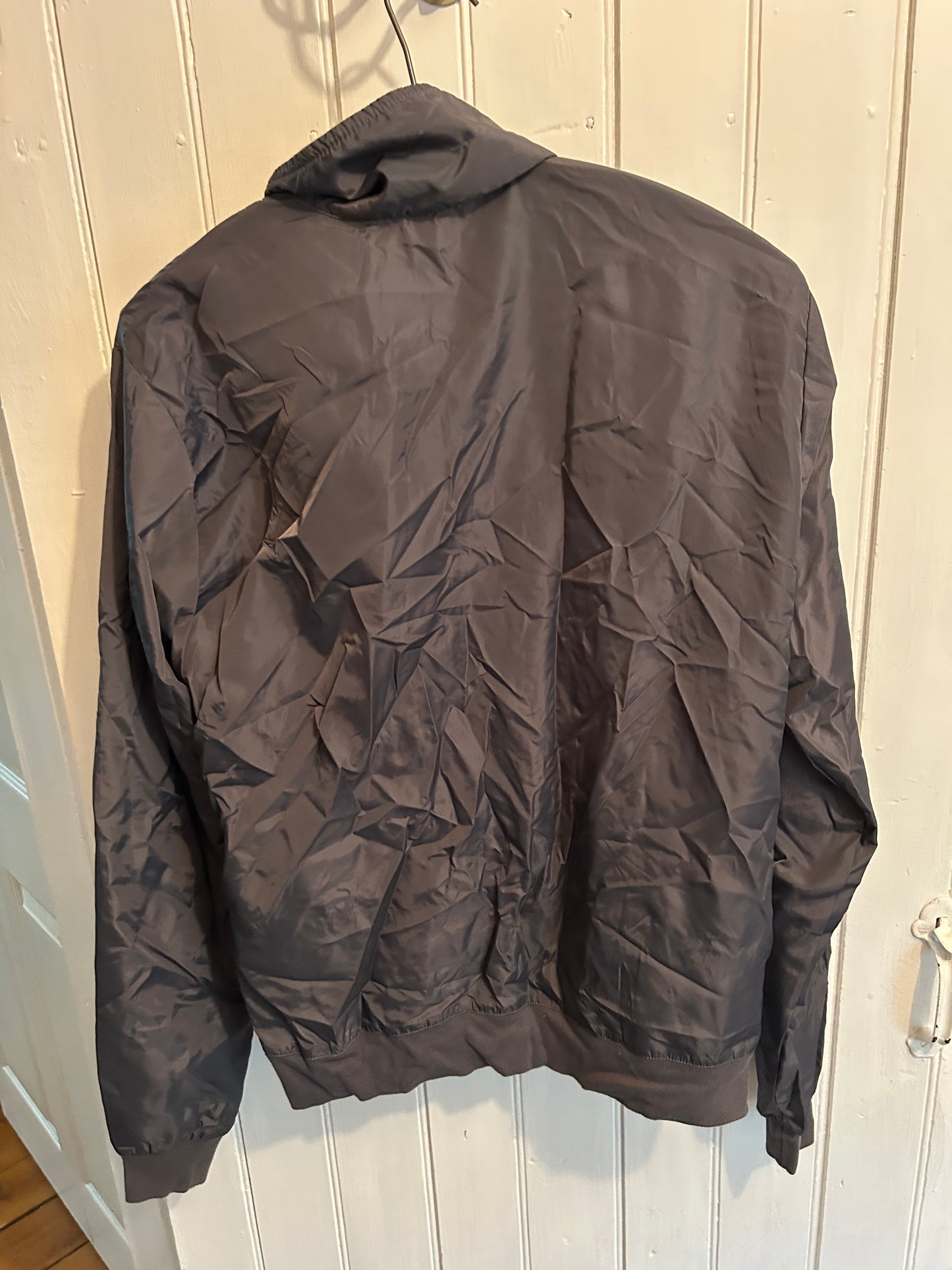 American apparel small grey windbreaker jacket