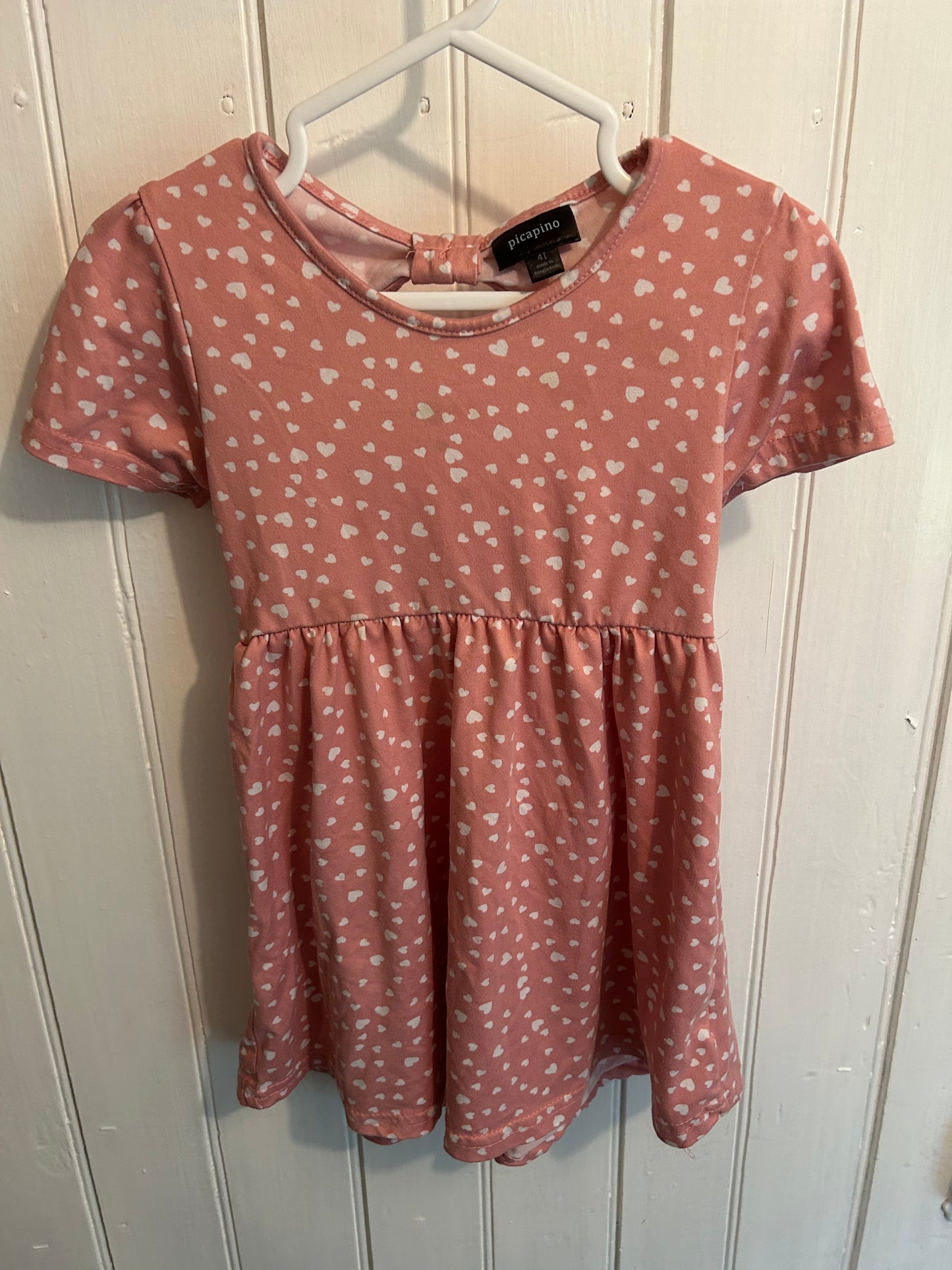 Picapino 4t pink heart dress