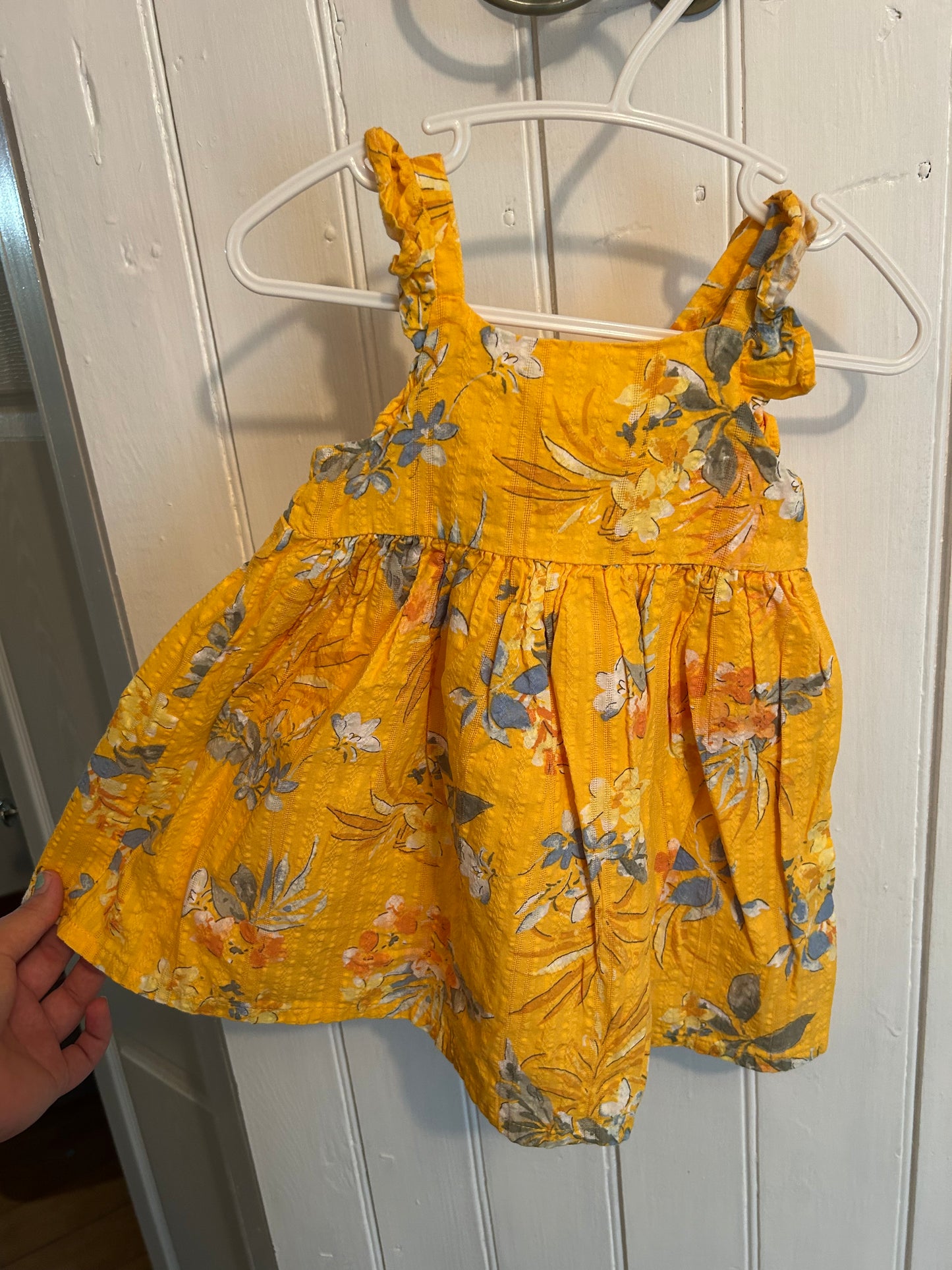 Oshkosh 12m yellow floral dress