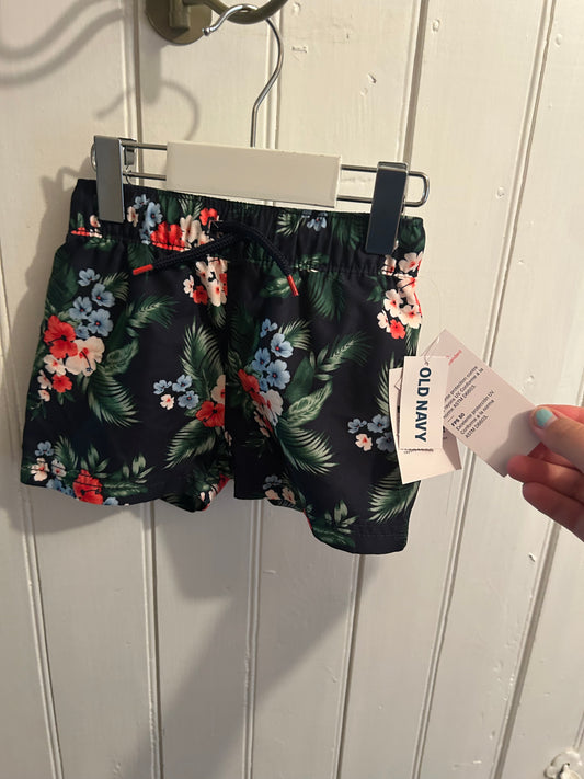 NEW old navy 12/18m tropical swim shorts
