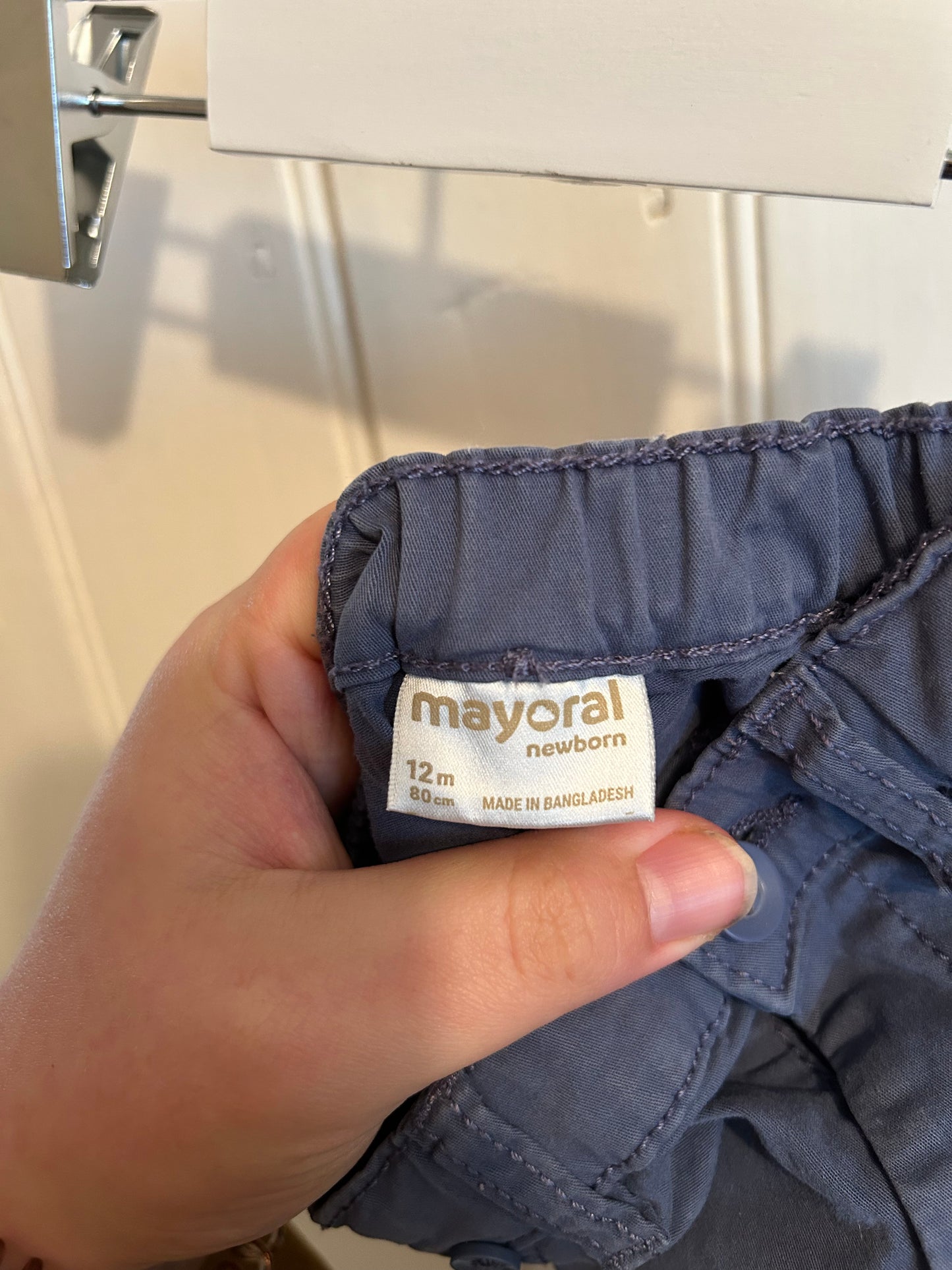 Mayoral 12m navy khaki pants