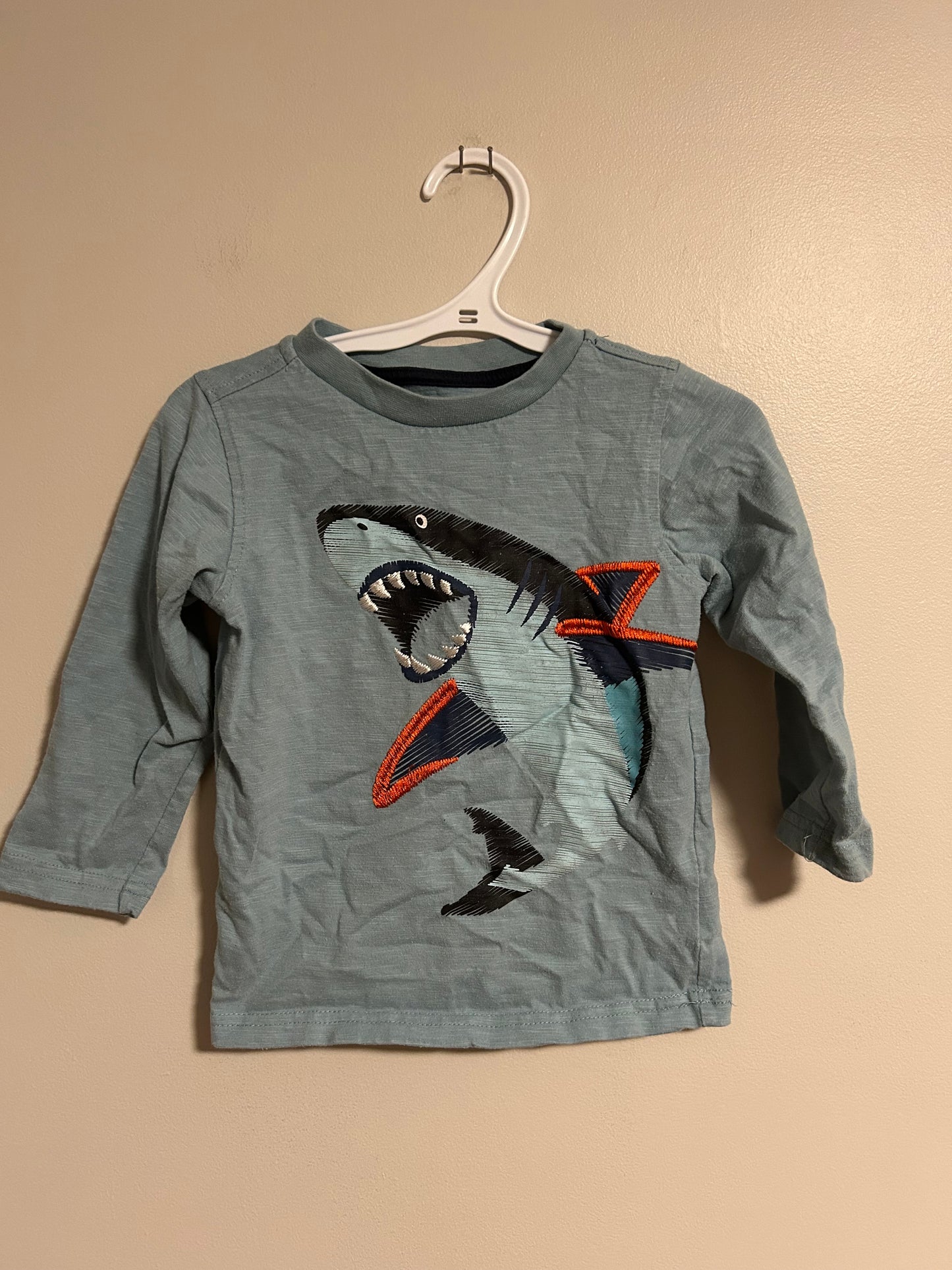 Kids headquarters 3t blue shark top
