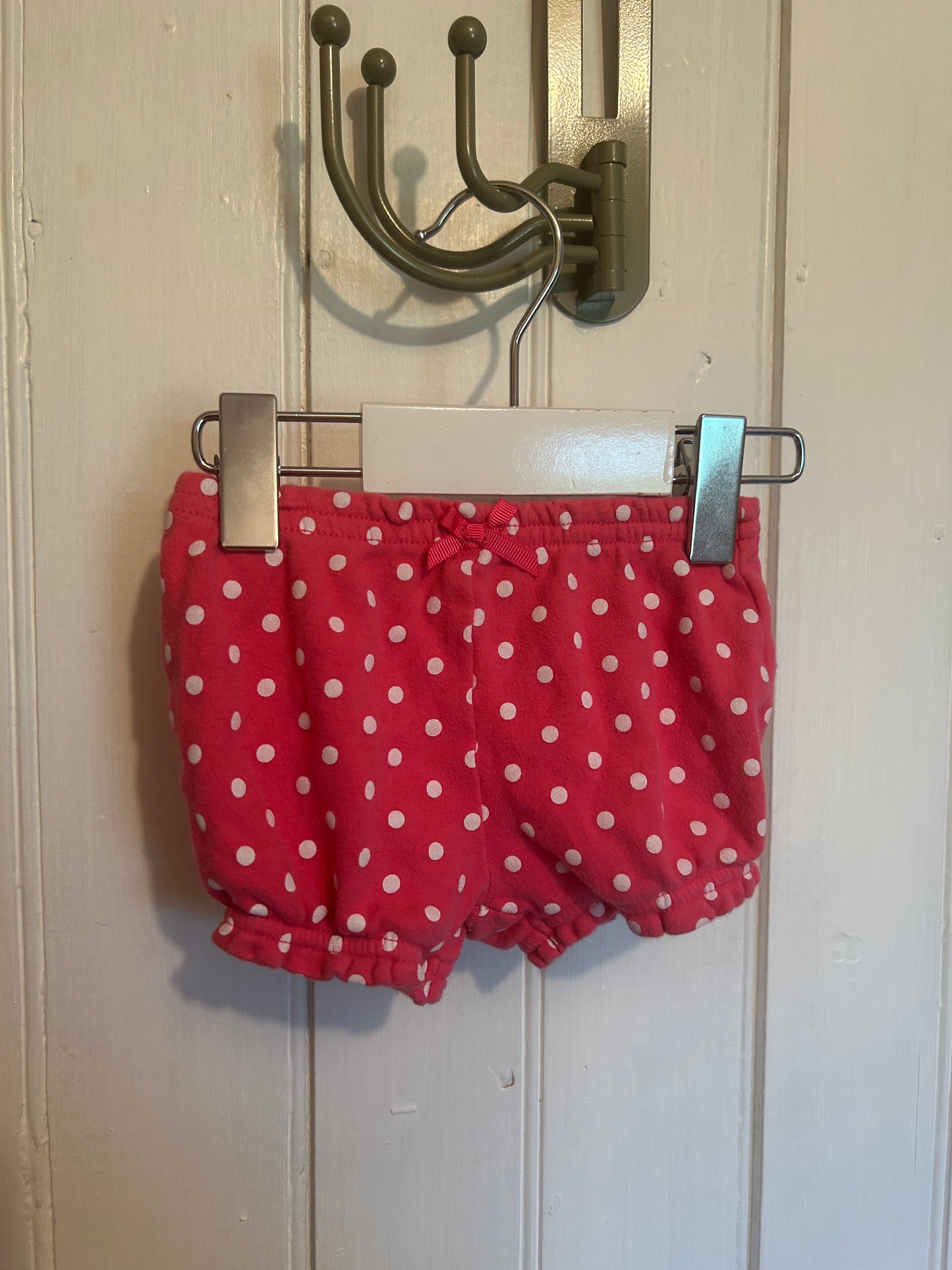 Carters 3m pink polka dot shorts
