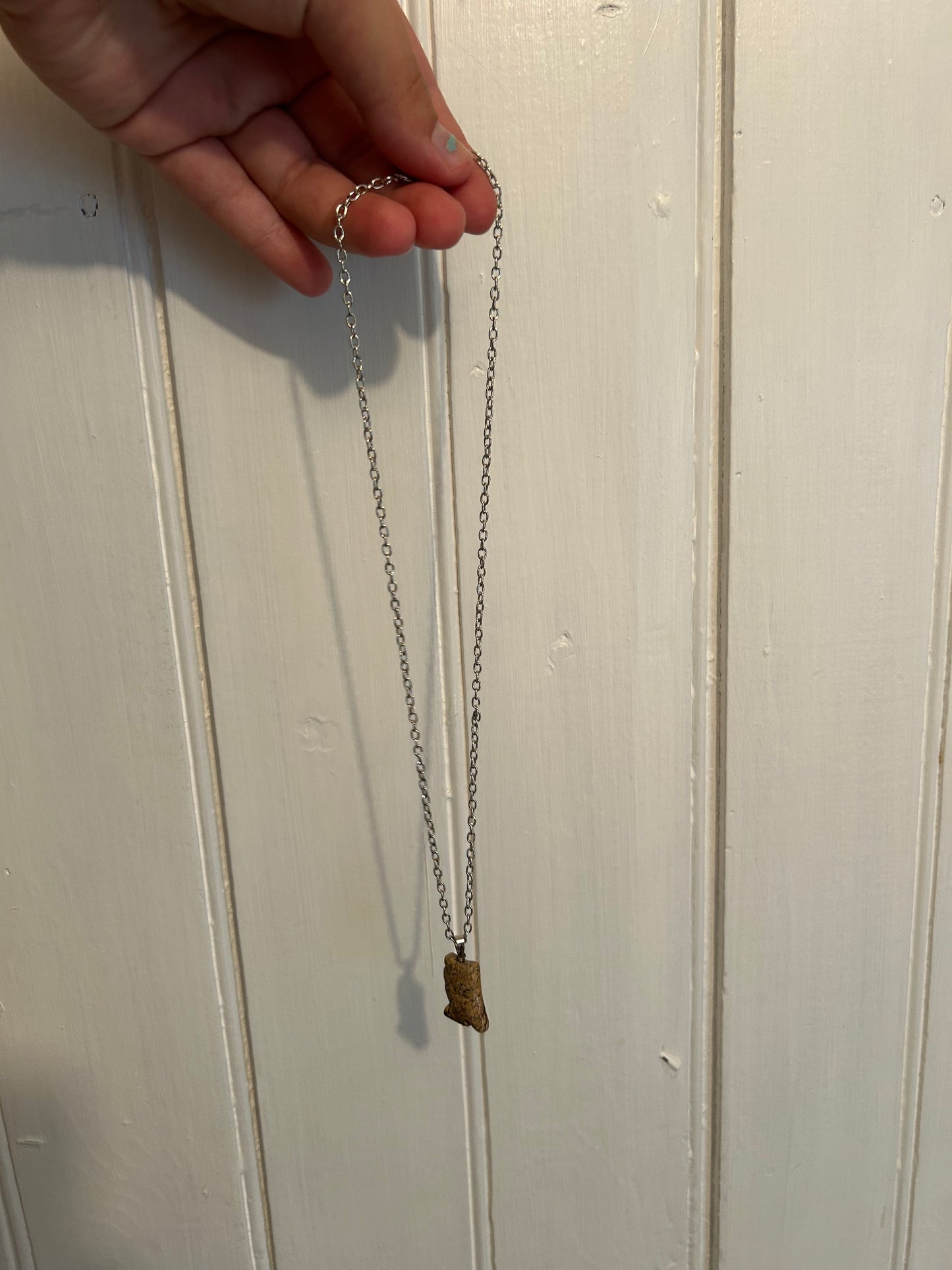 Handmade Brown gemstone pendant necklace