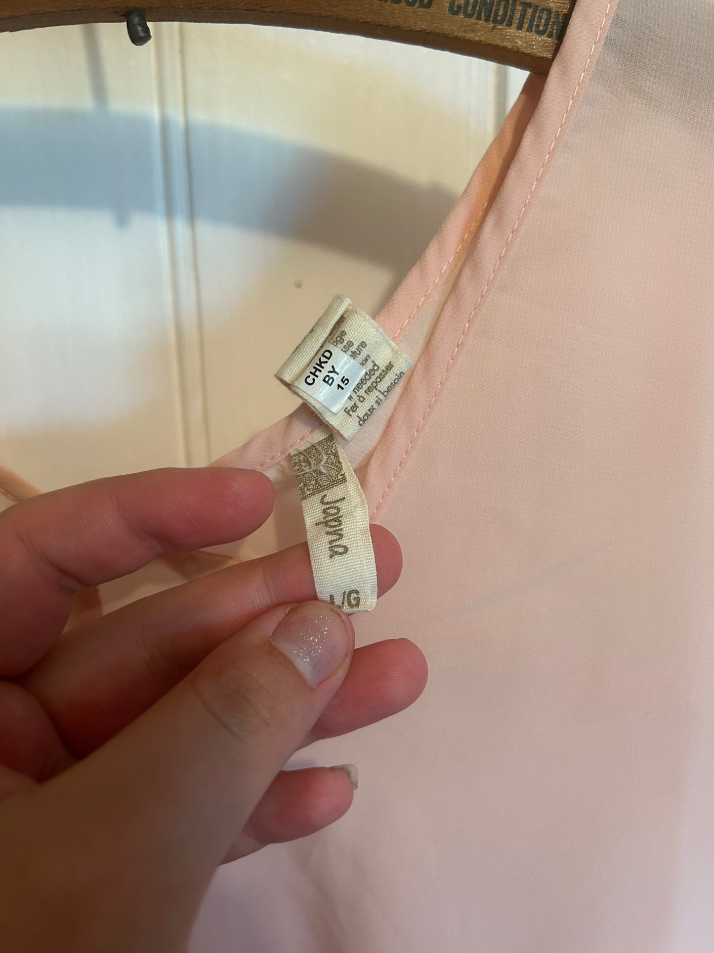 Japna large pink sheer blouse