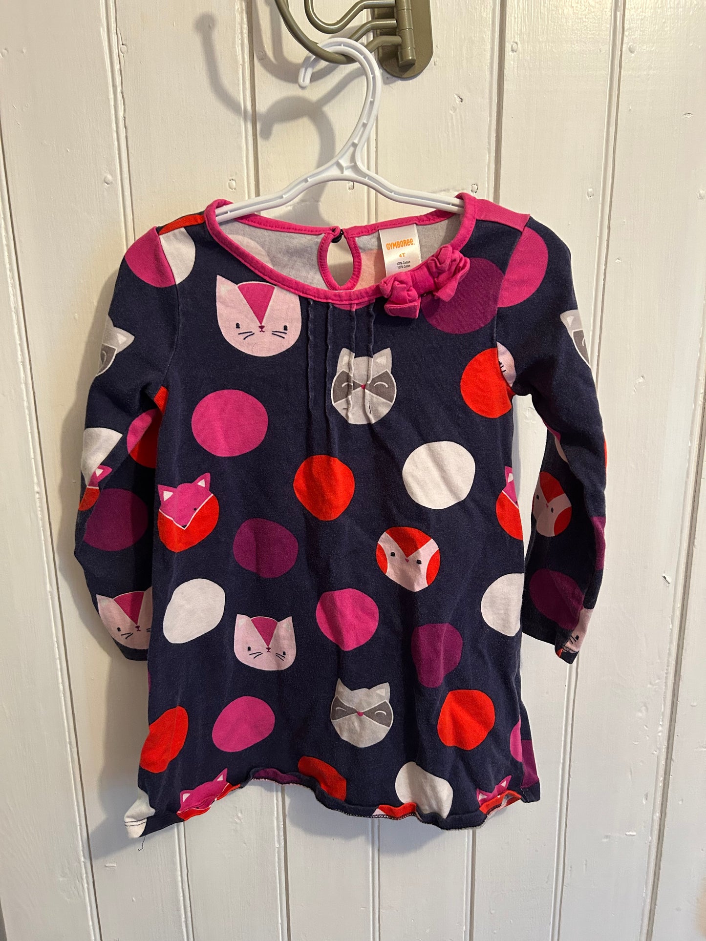 Gymboree 4t polka dot cat dress