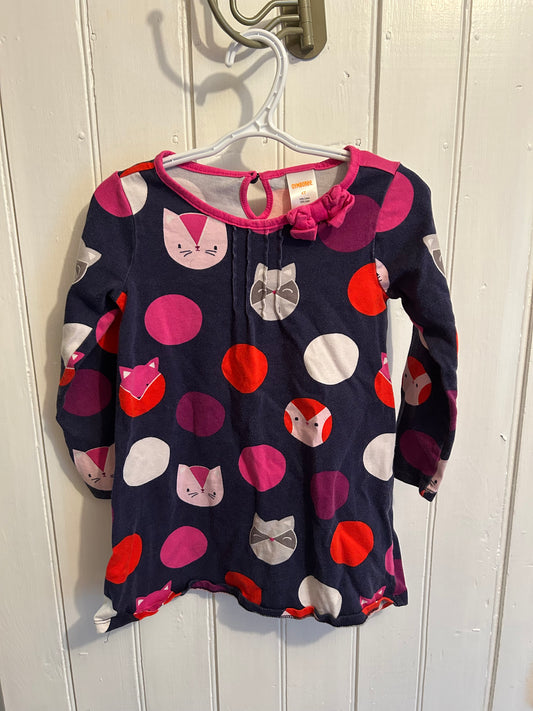 Gymboree 4t polka dot cat dress
