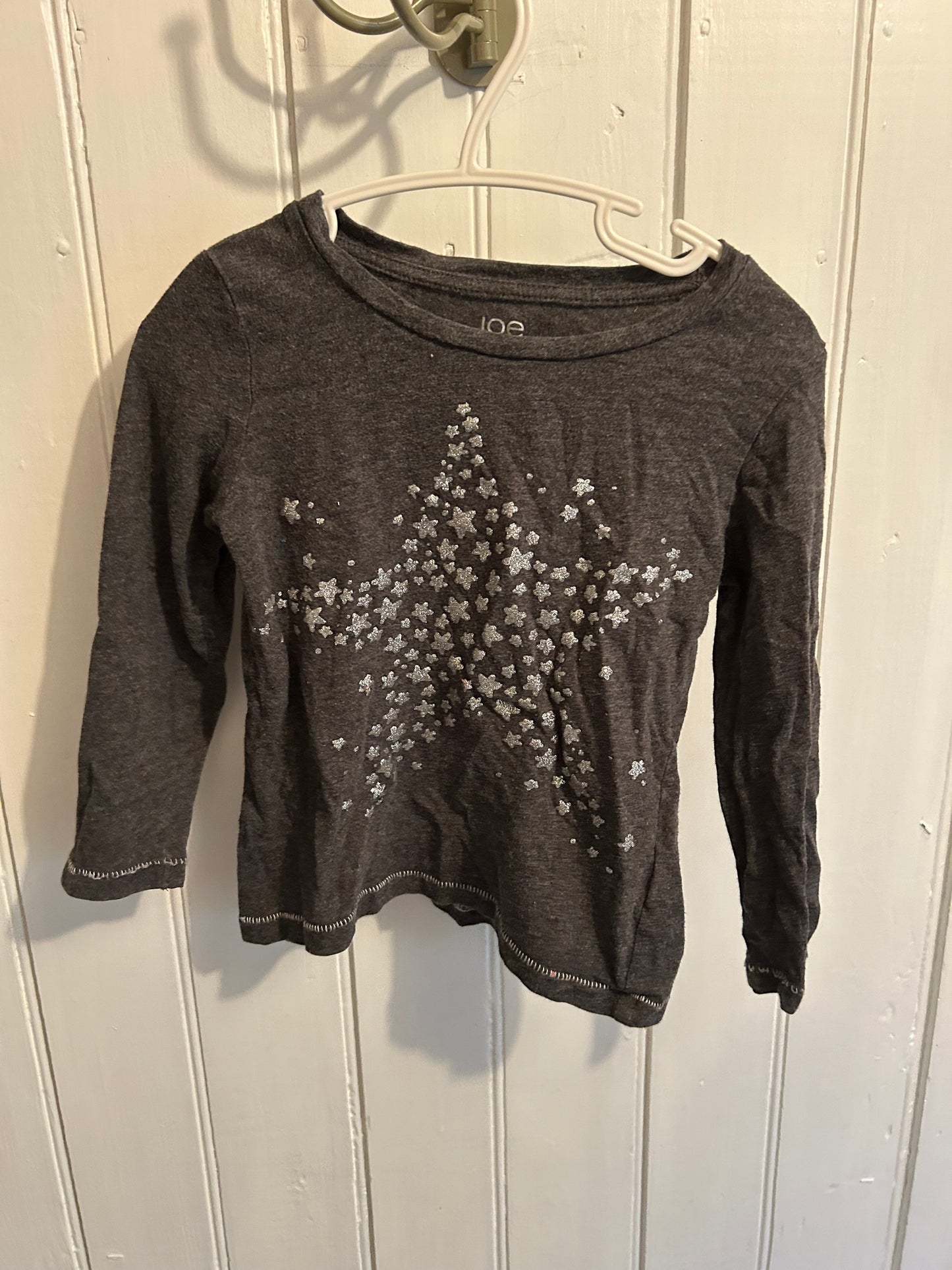 Joe fresh 3t grey star long sleeve top