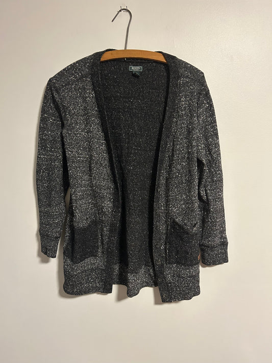 Roots small black cardigan
