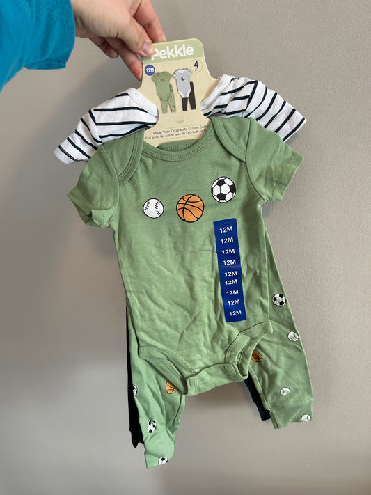 NEW Pekkle 12m sports 4pc matching set