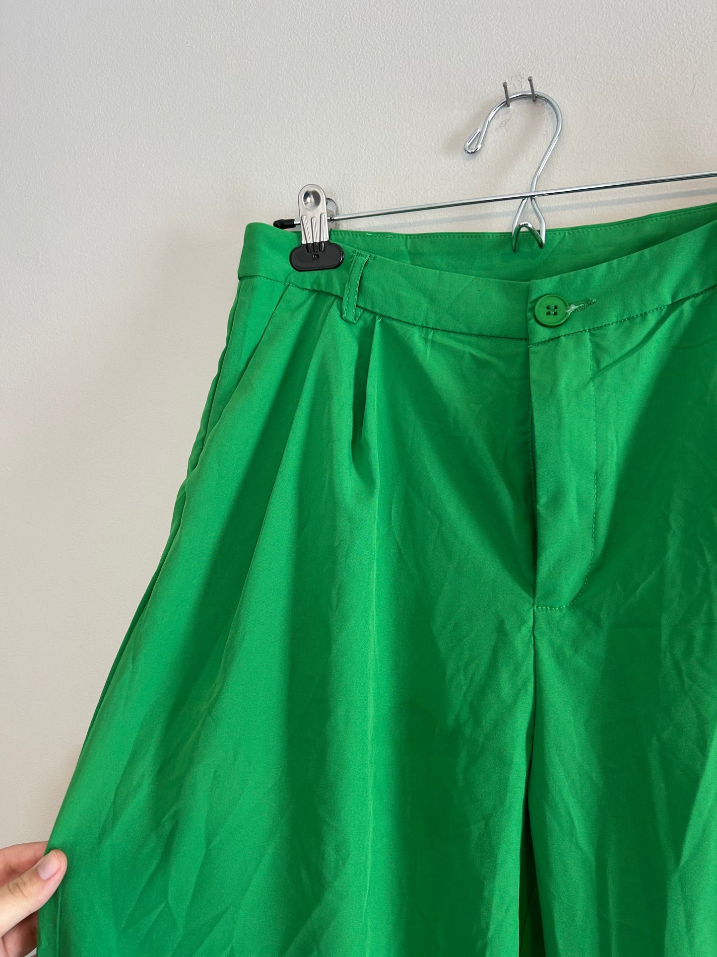 SHEIN xl green wide leg pants