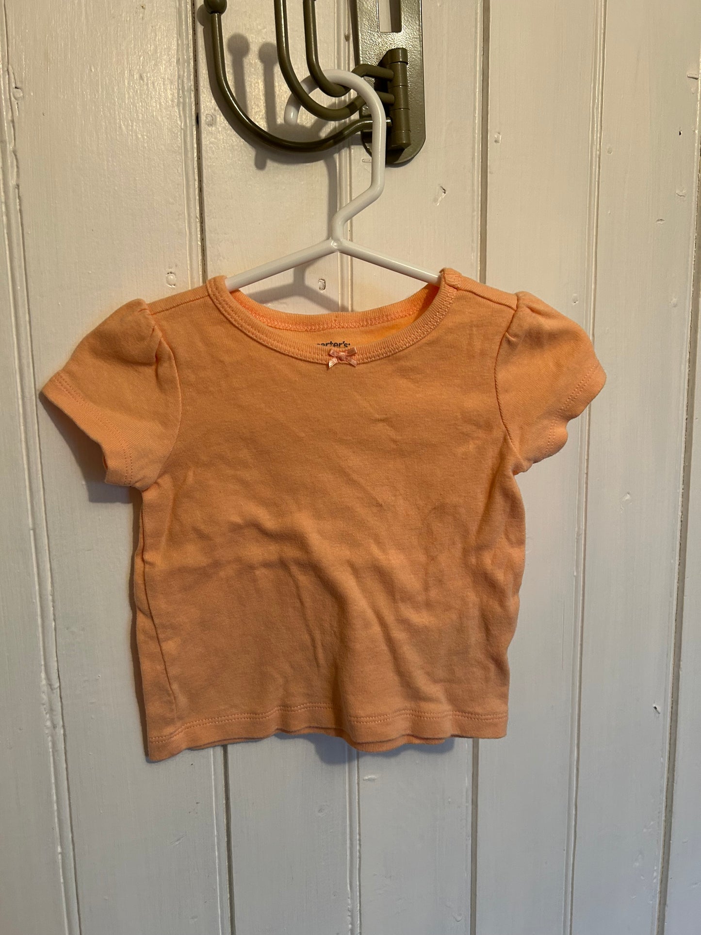 Carters 6m peach tshirt