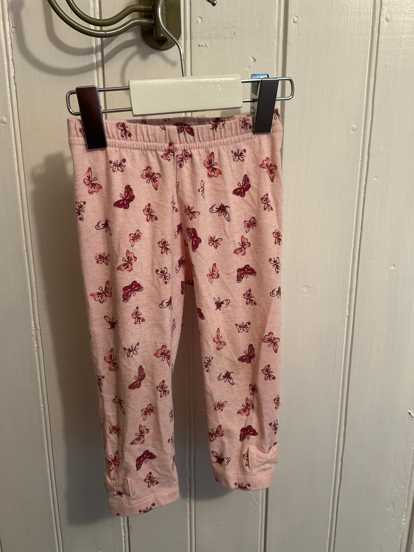 Primark 9/12m pink butterfly leggings