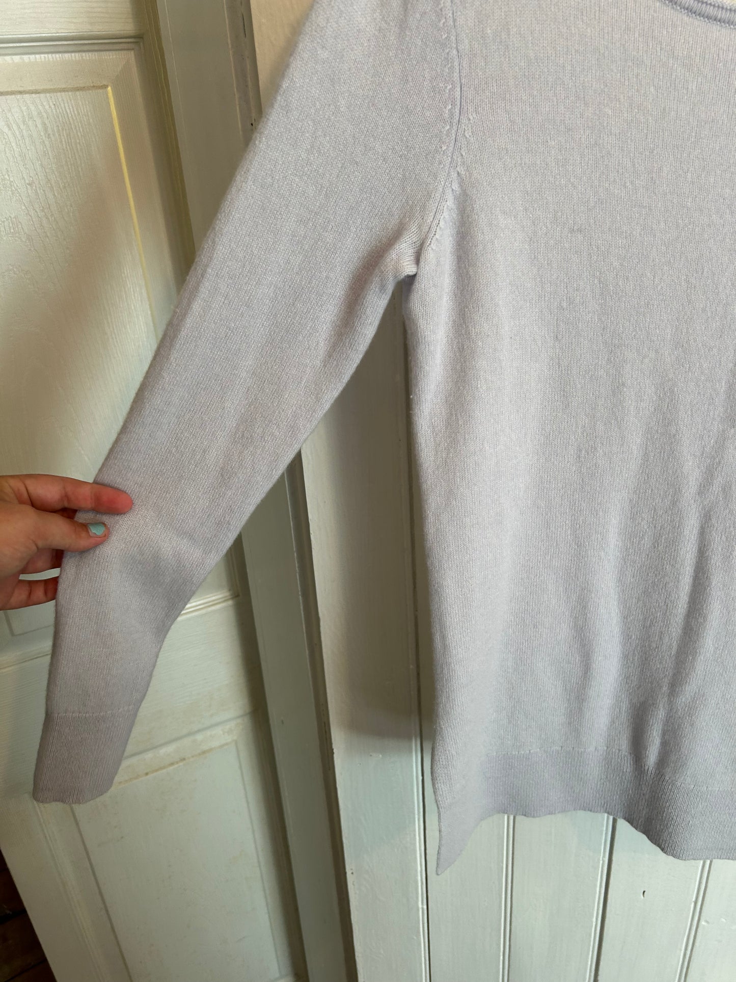 Club Monaco cashmere medium light blue sweater