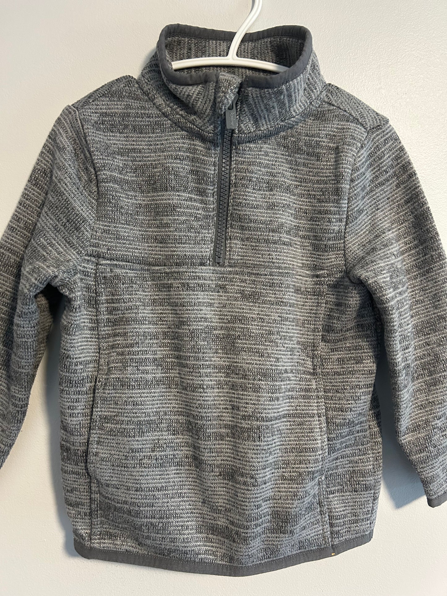 Old navy 3t grey quarter zip sweater