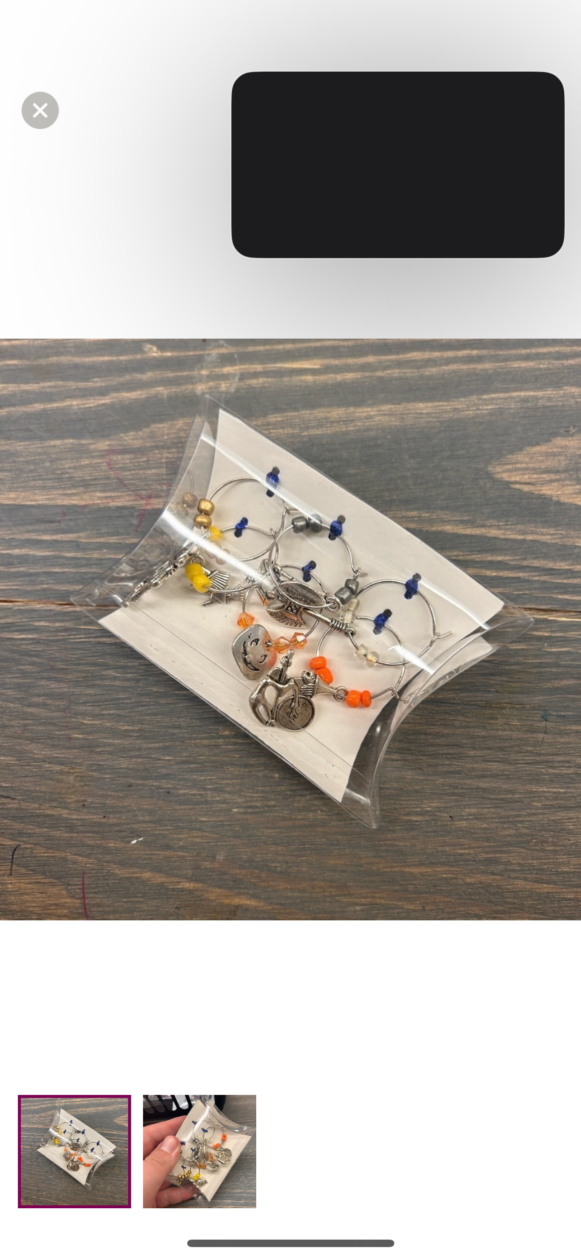 Halloween wine charms