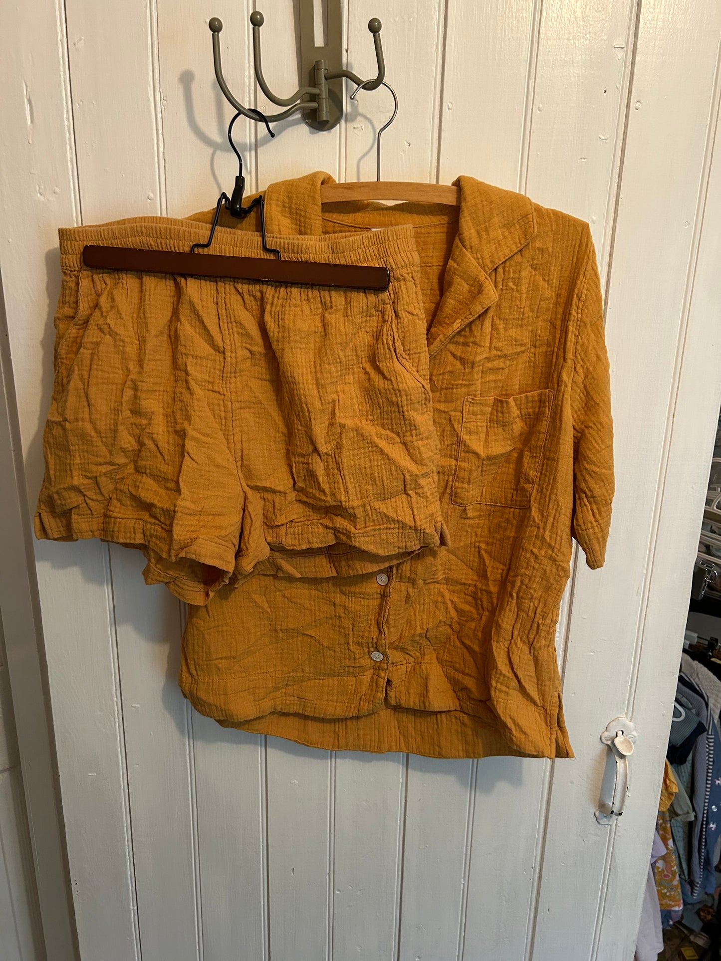 Oui small yellow muslin 2pc set