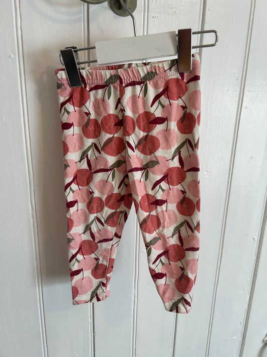 Carters 12m pink cherry leggings