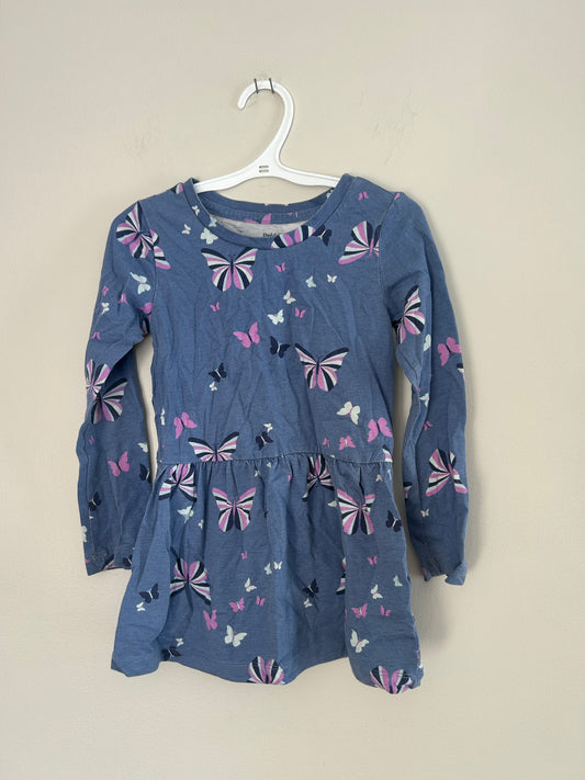 Pekkle 5 blue & purple butterfly dress