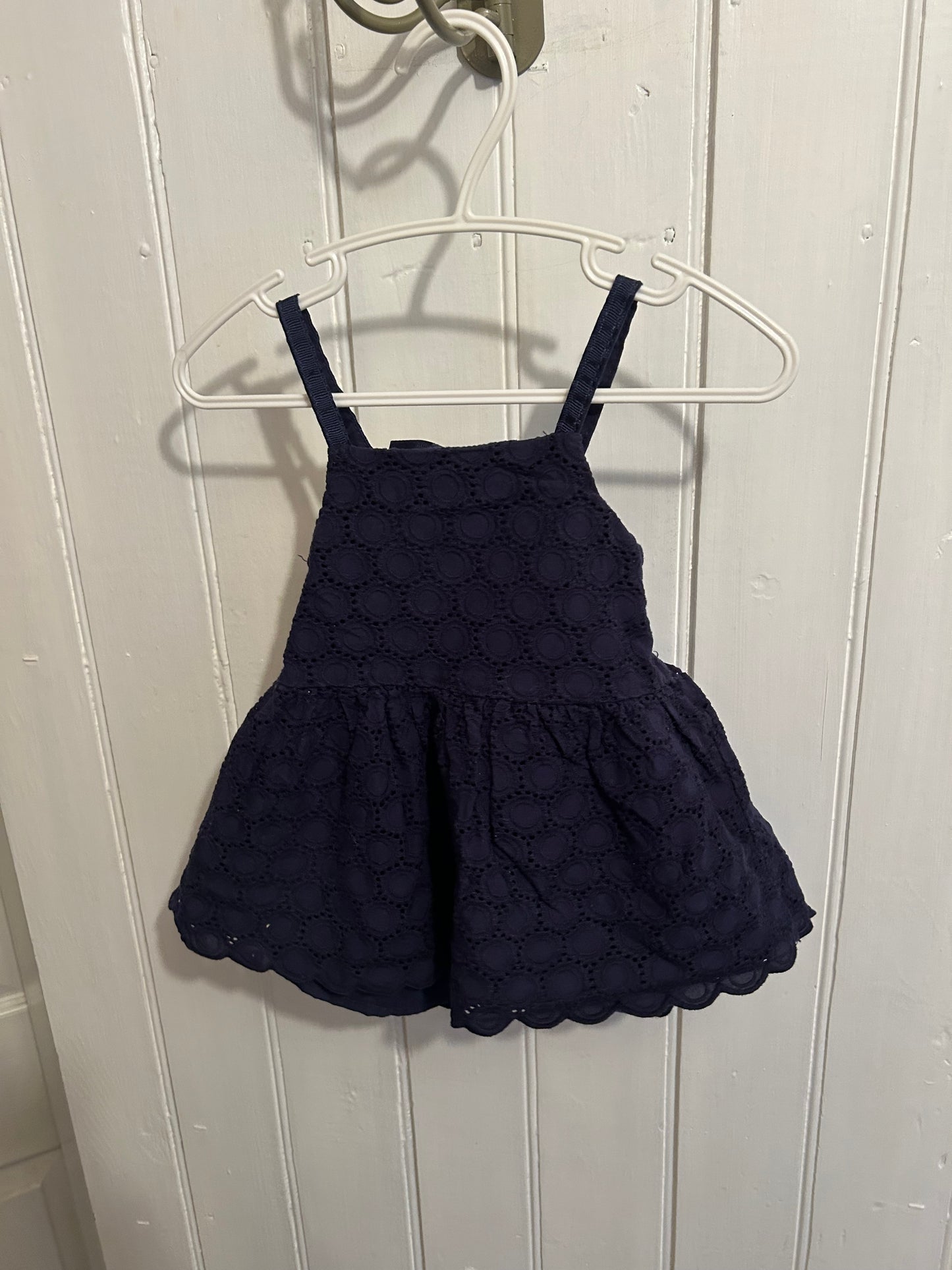 Maggie & Zoe 12m navy lace open back dress