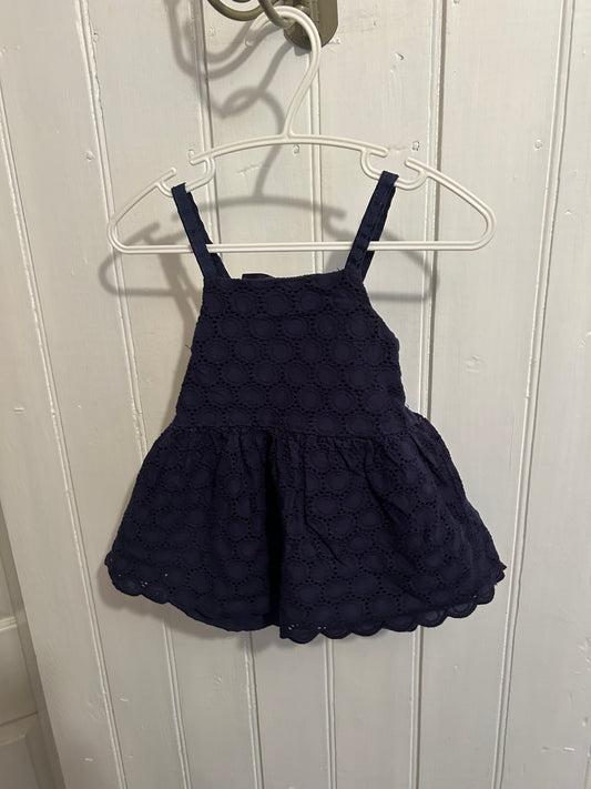 Maggie & Zoe 12m navy lace open back dress
