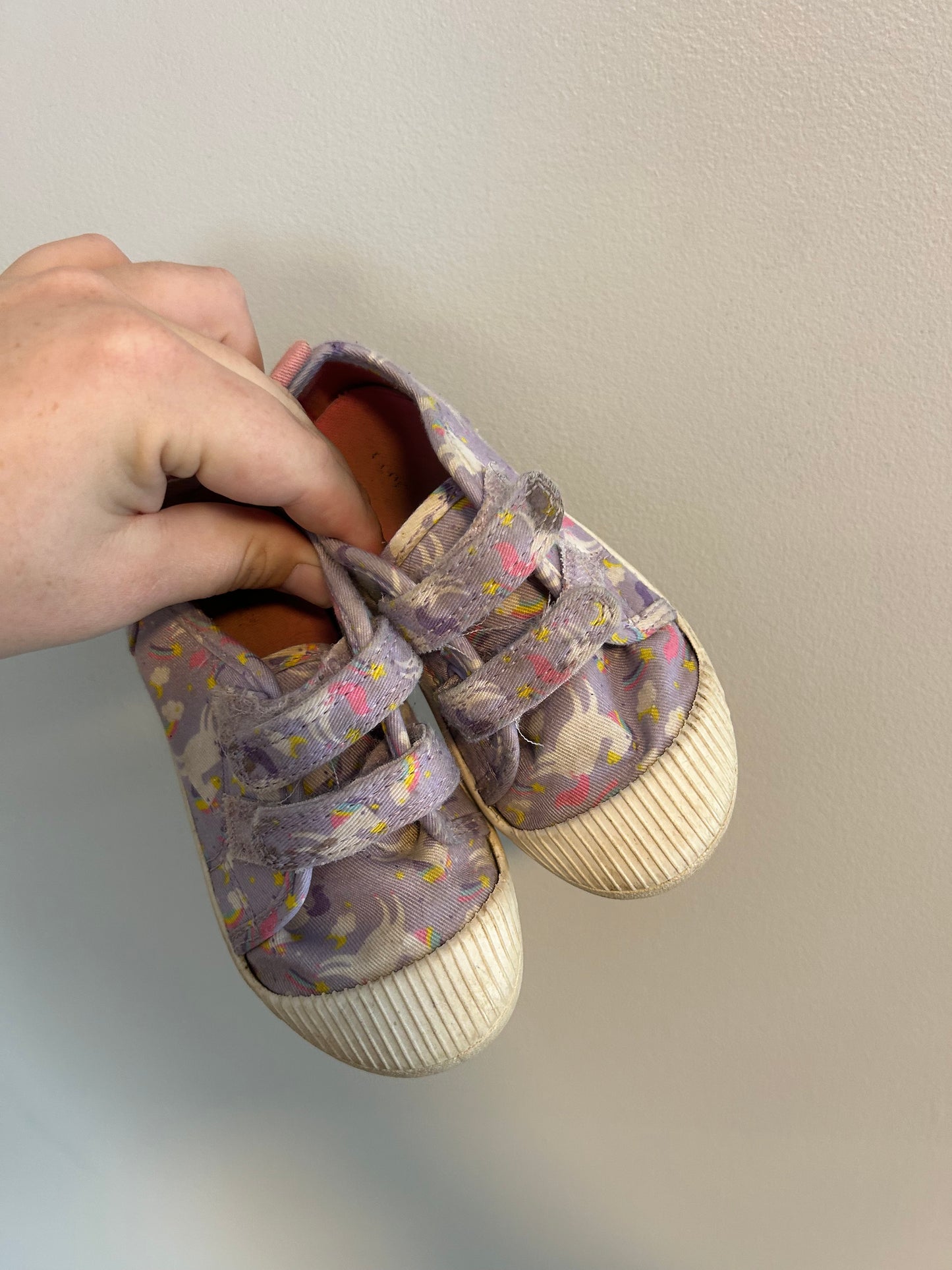 George toddler 8 purple unicorn sneakers