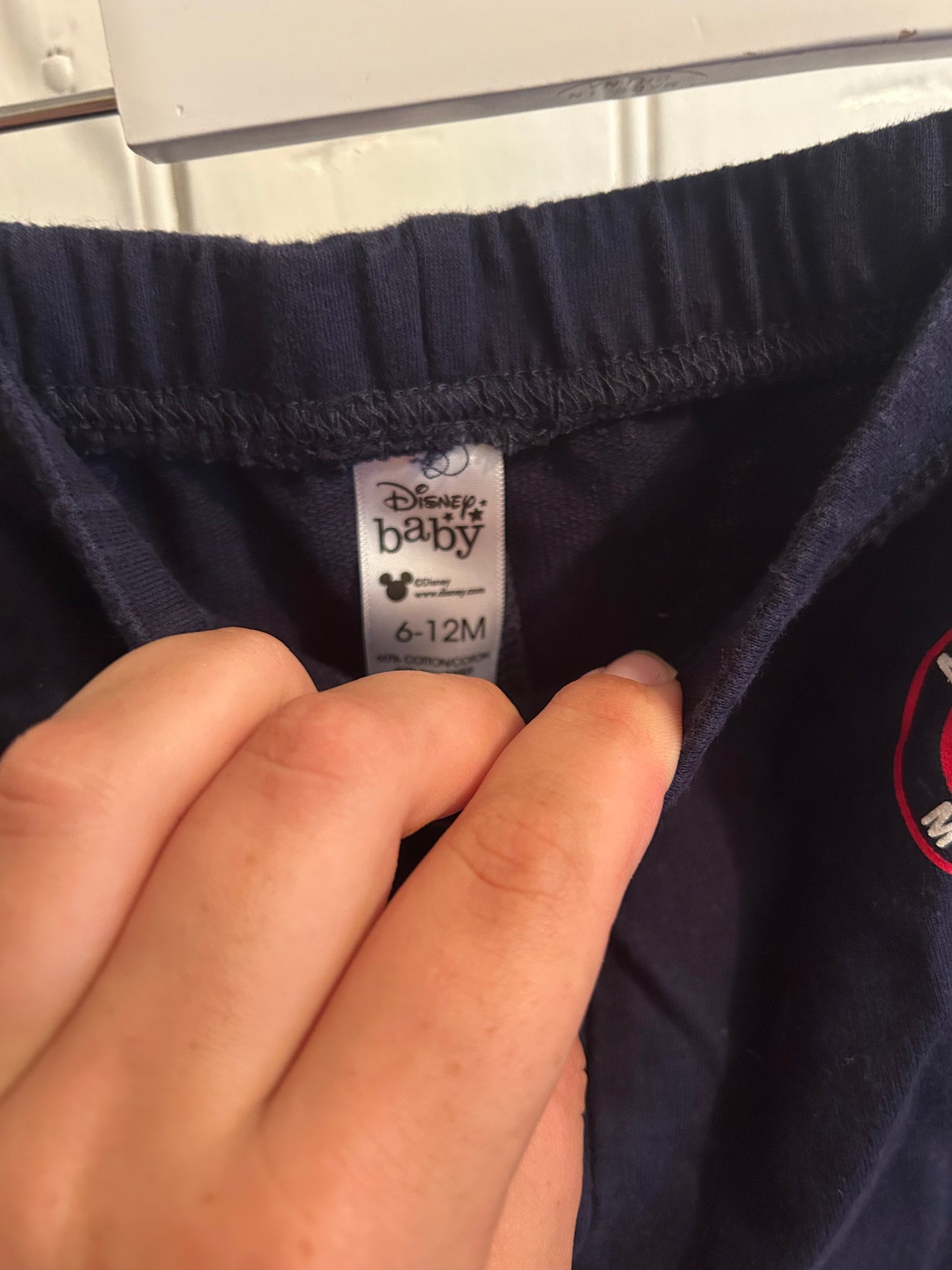 Disney 6/12m black Mickey joggers