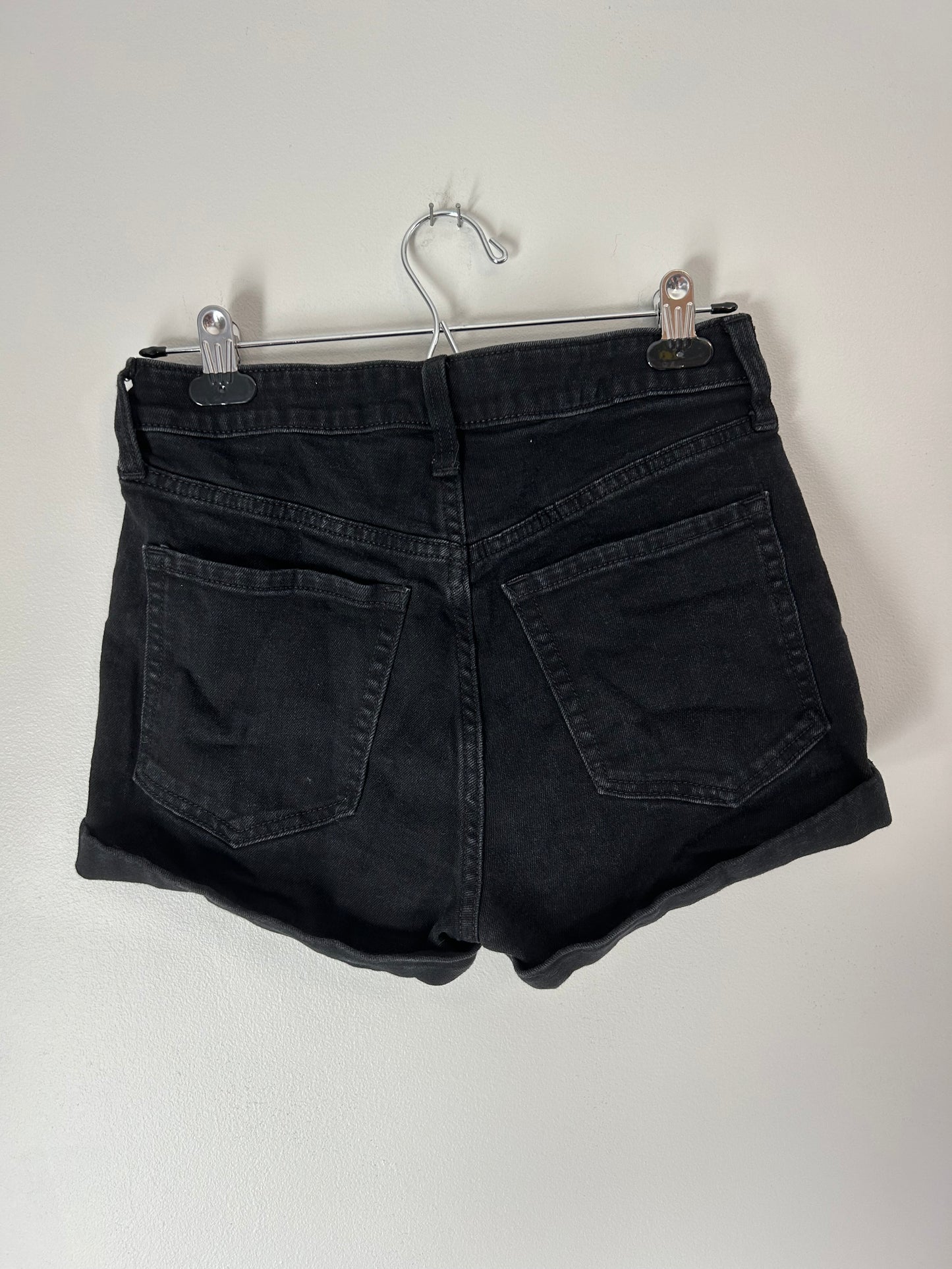 Old navy 4 black denim high waisted shorts