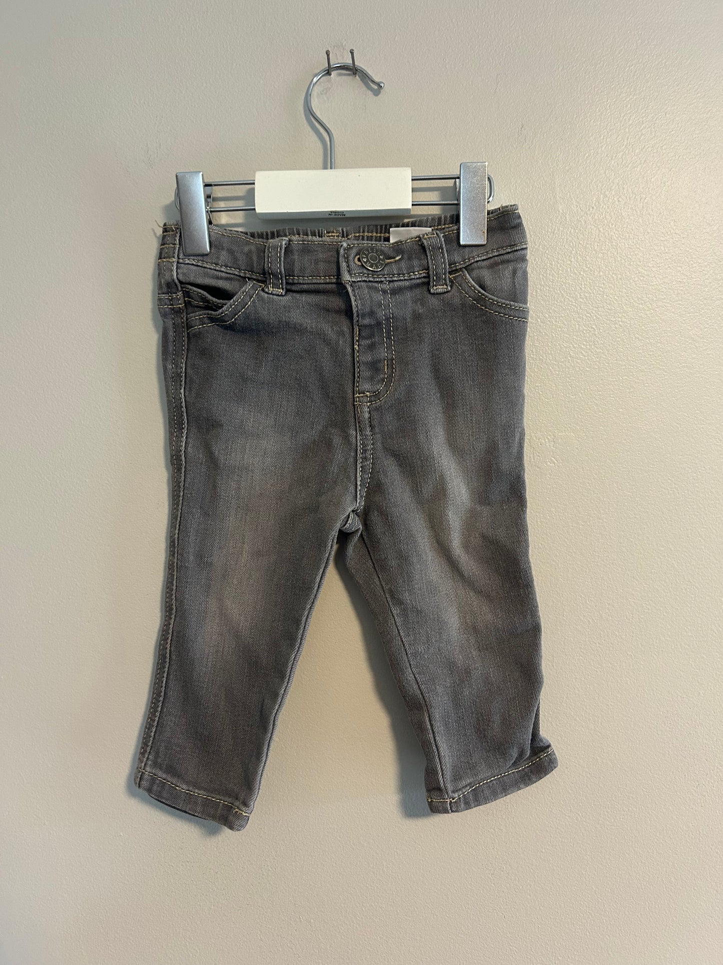 Joe fresh 6/12m grey straight leg jeans