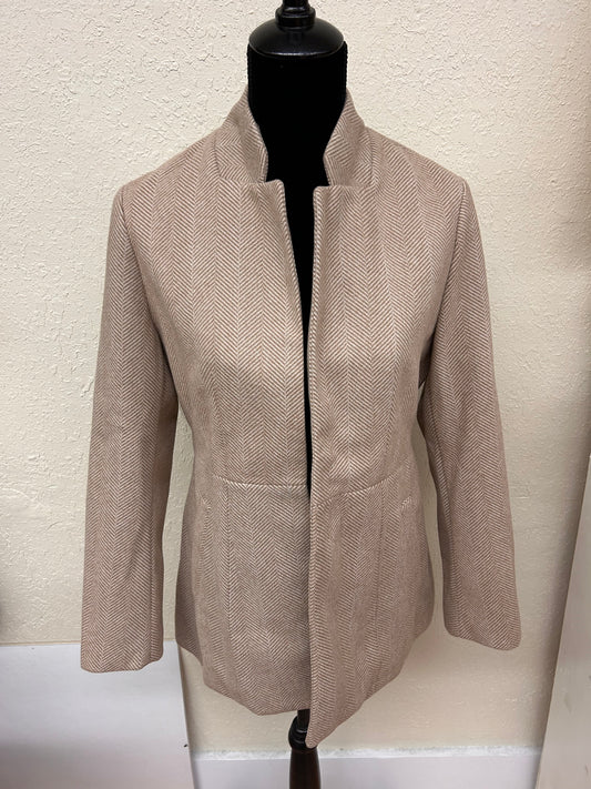 NEW ChouYatou medium brown chevron blazer