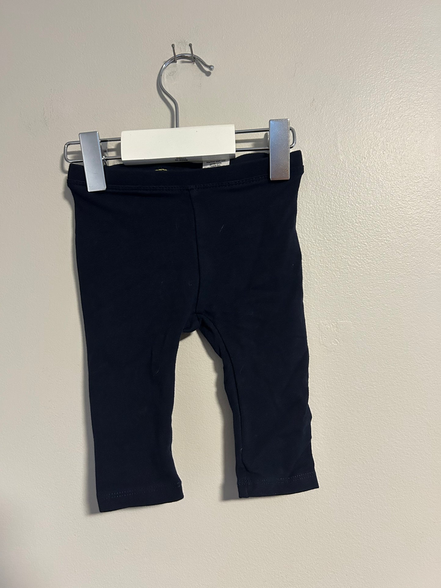 J crew 3/6m black leggings