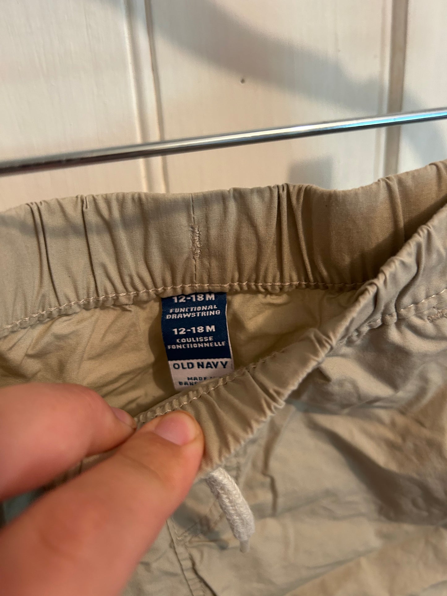 Old navy 12/18m tan shorts