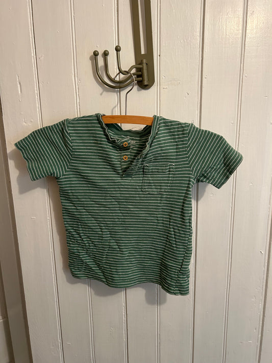 Joe fresh 4 green striped tshirt