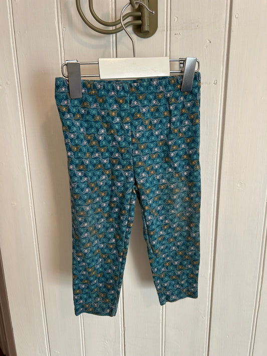 Carters 12m blue butterfly leggings