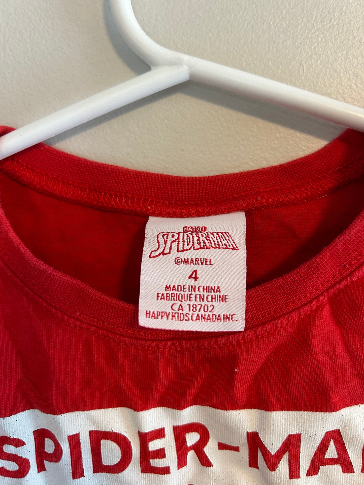 Spiderman 4 red graphic T-shirt