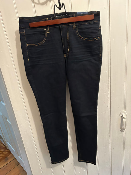 NEW American eagle 8 SHORT low rise dark wash skinny jeans