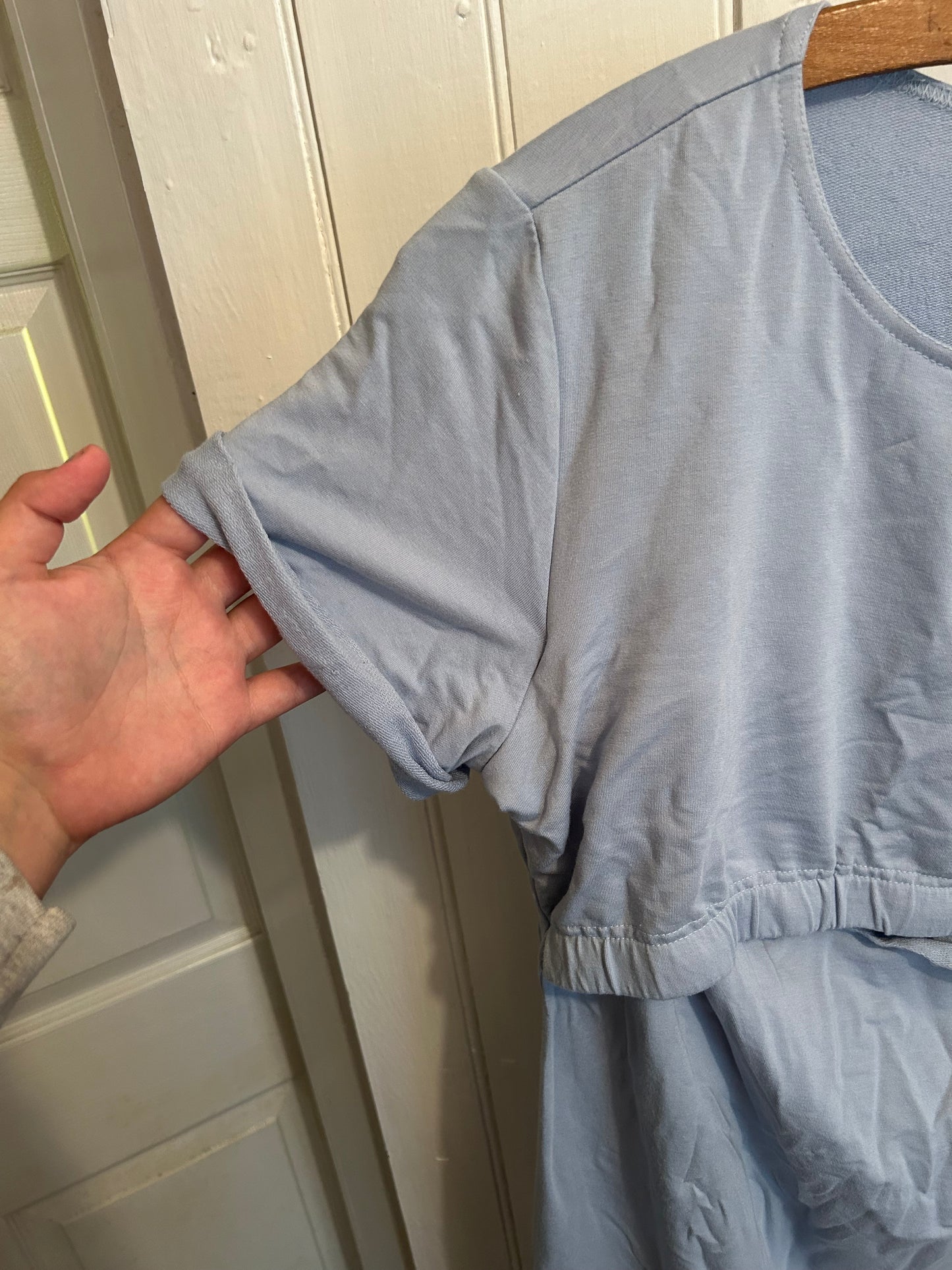 Carry large blue nursing tshirt