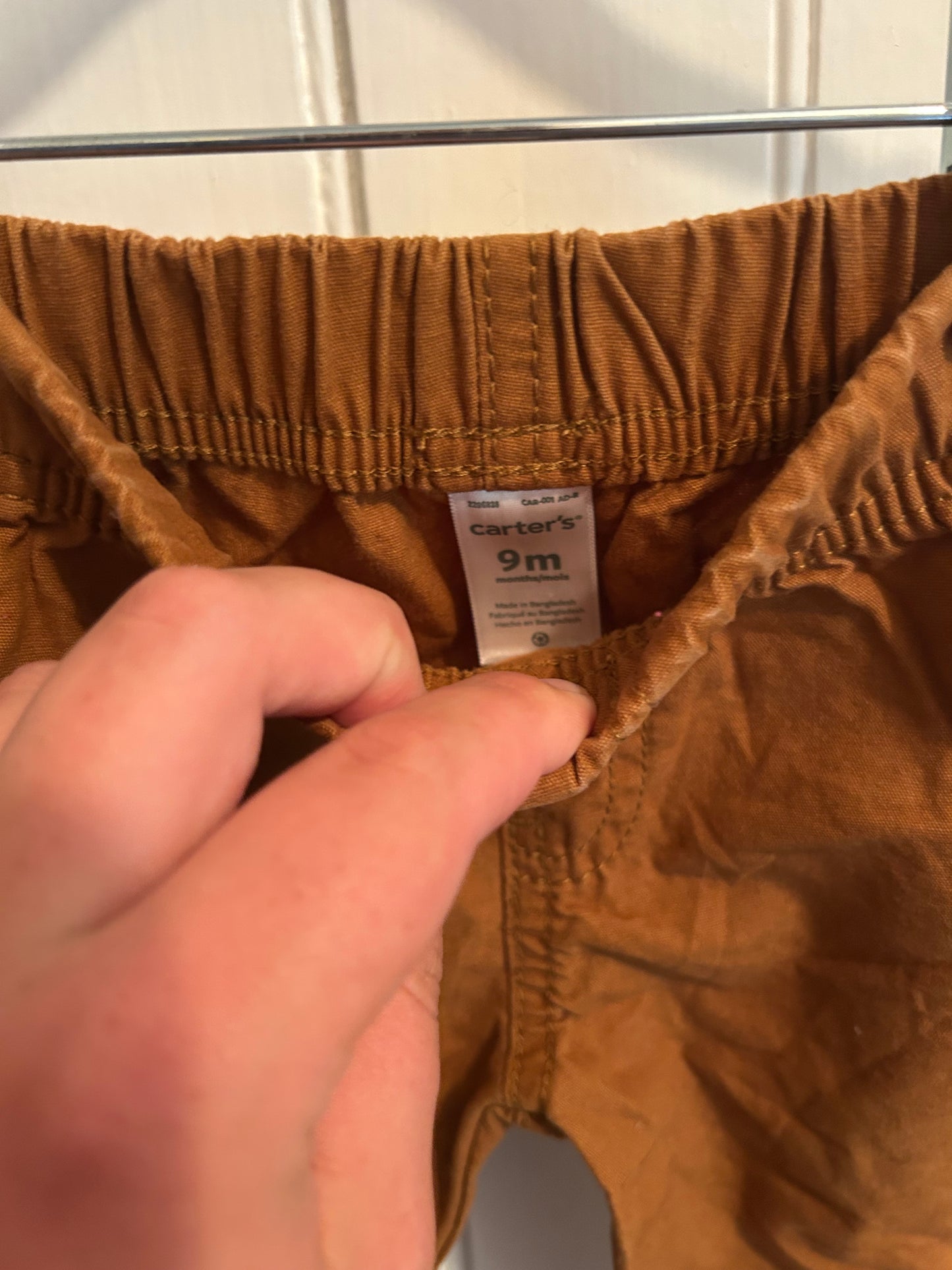 Carters 9m brown pants