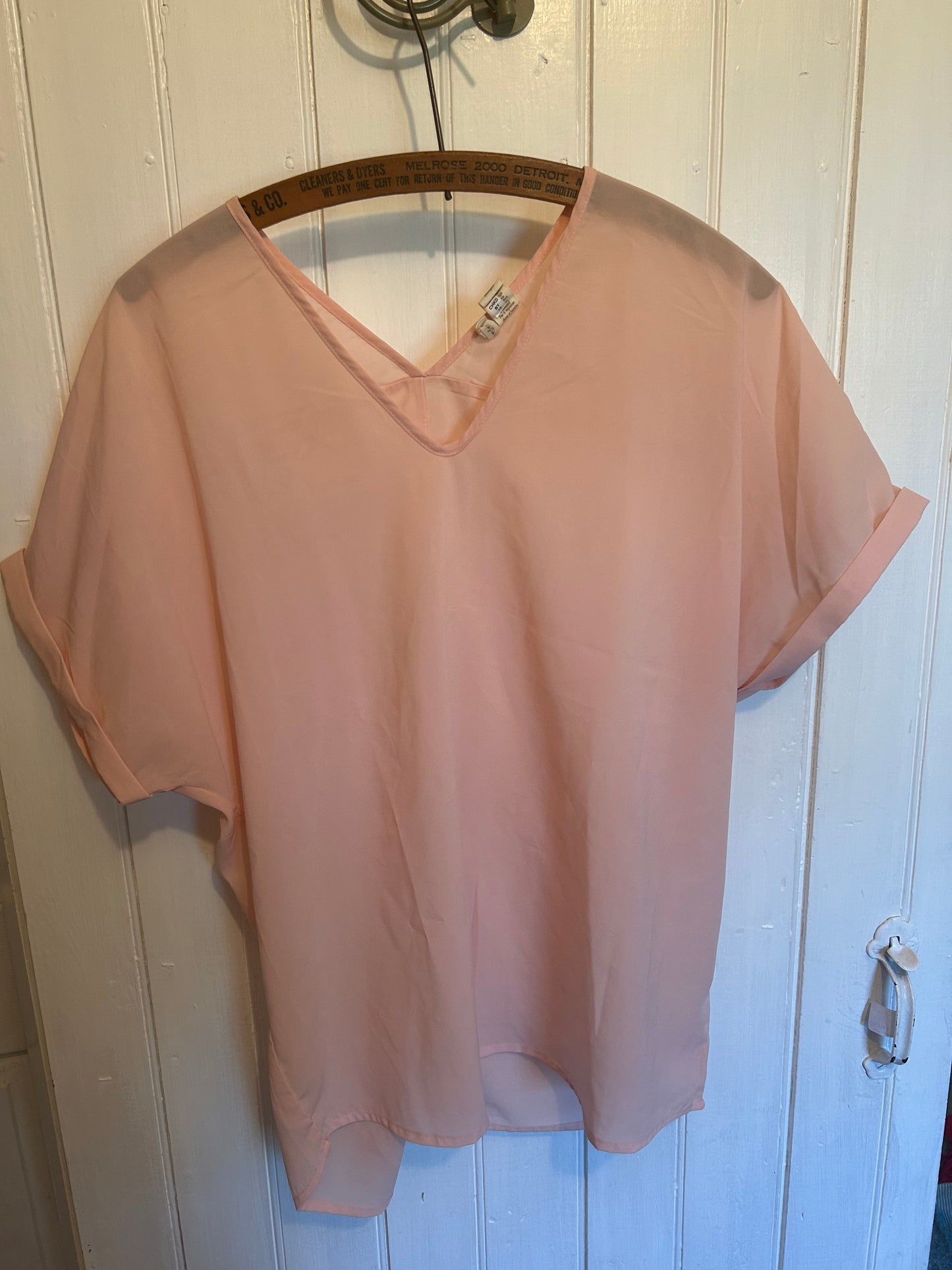 Japna large pink sheer blouse
