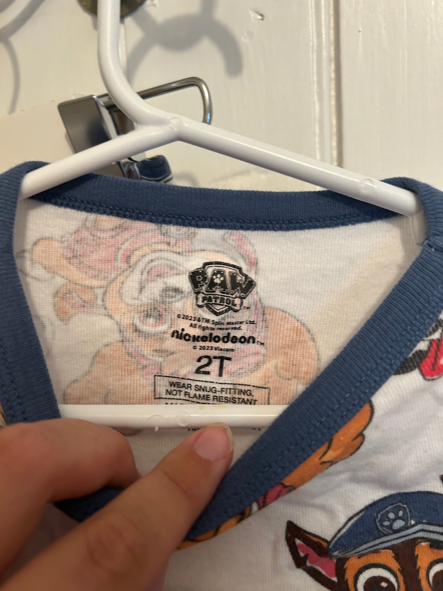 Paw patrol 2t pups 2pc sleep set