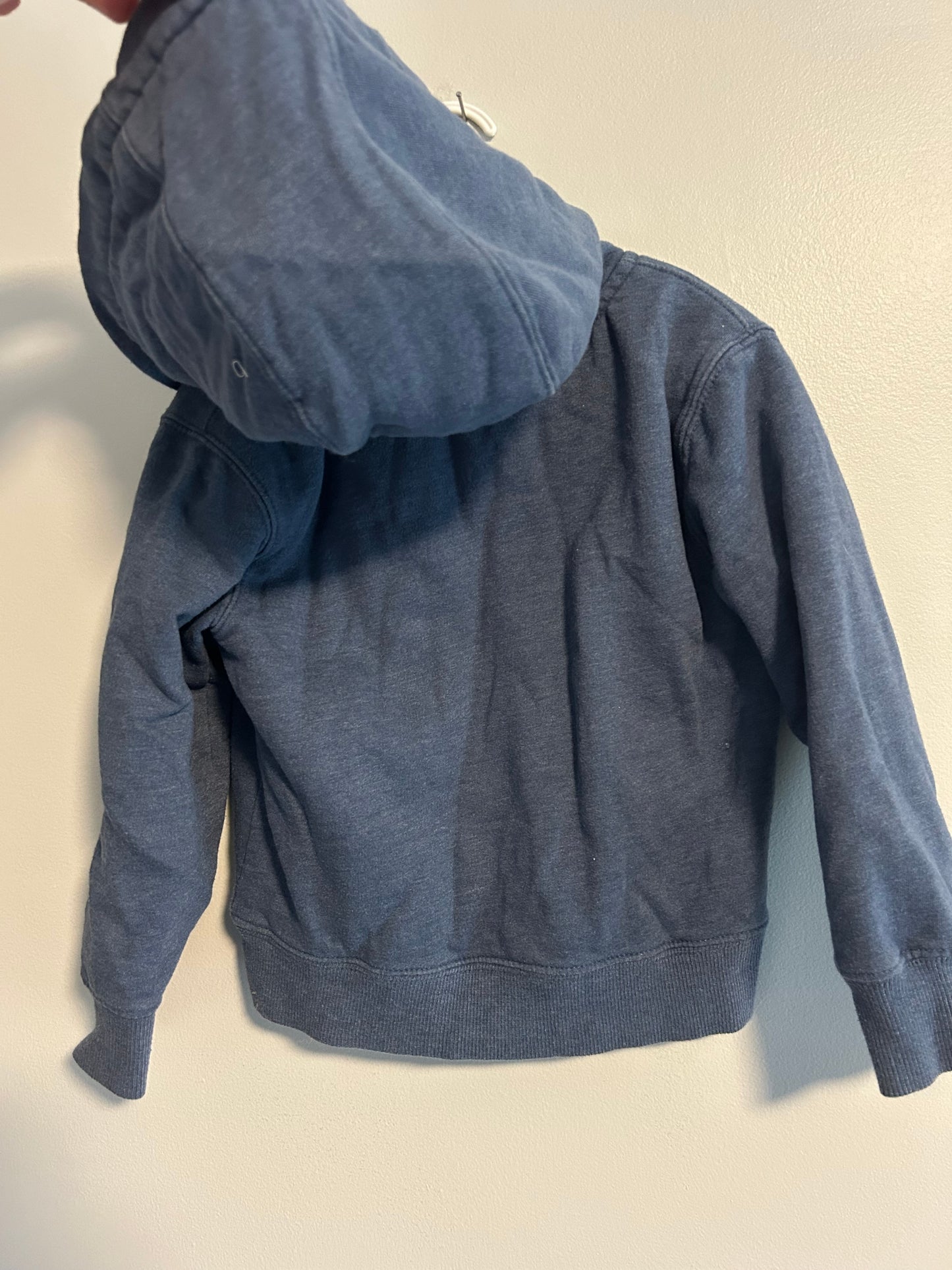 Volcom 2t navy blue Sherpa lined zip up hoodie